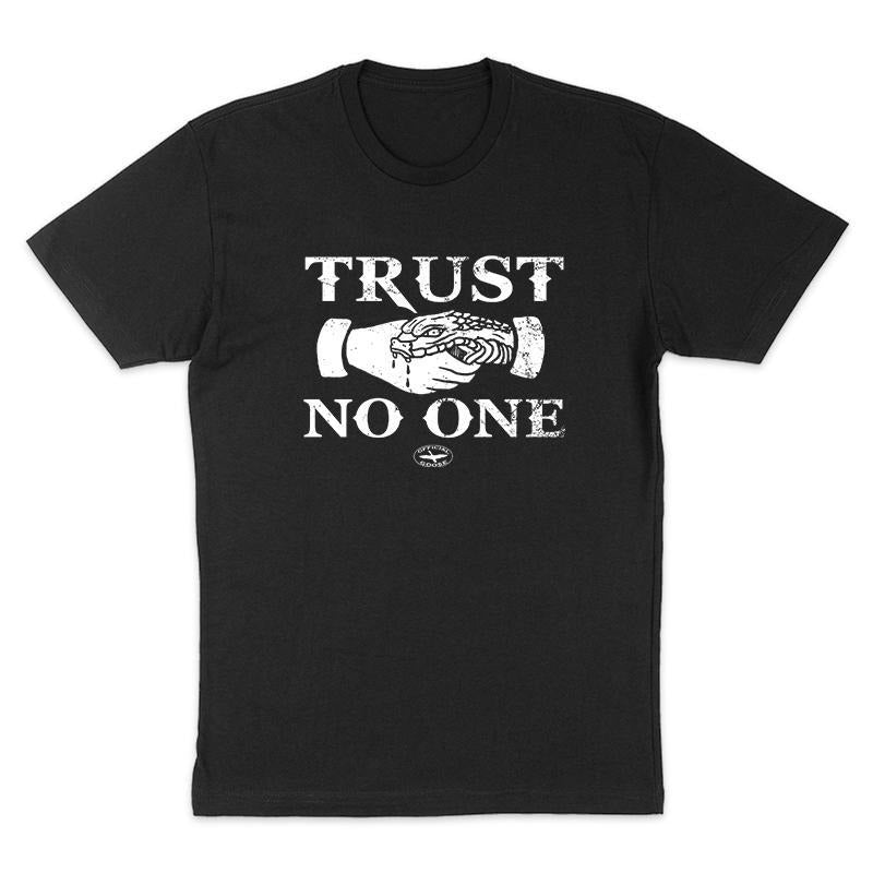 Trust No One Tee, Funny Shirt, Dark Humor Tee, Hoodie Sweatshirt | HypeCrazeTee.com