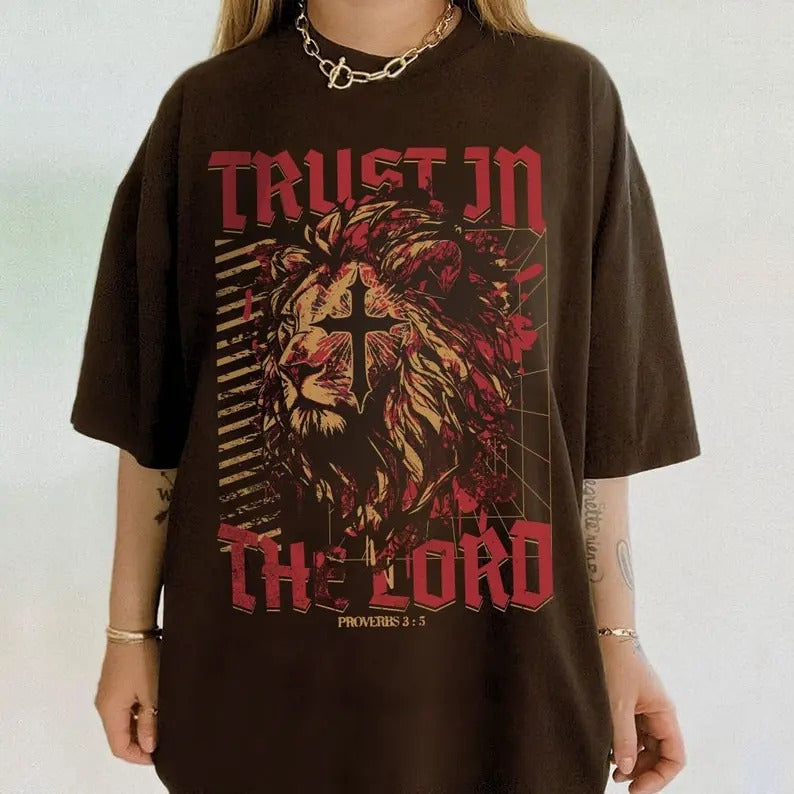 Trust in the Lord Shirt Christian Streetwear Christian Crewneck Faith Based Christian Merch Christian Clothing Made to...