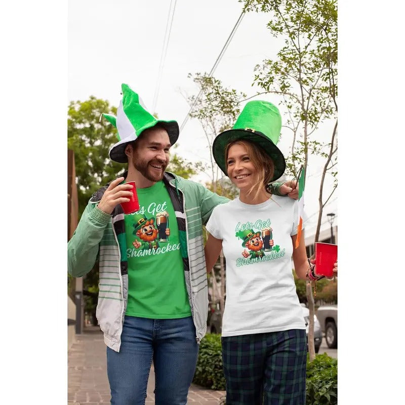 Tshirt St Patricks Day -Lets Get Shamrocked
