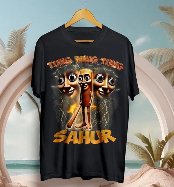 Tung Tung Tung Sahur Meme Shirt, Dank Weird Humor T-shirt, Funny Baseball Bat Italian Brainrot Tee Hoodie, Sweatshirt