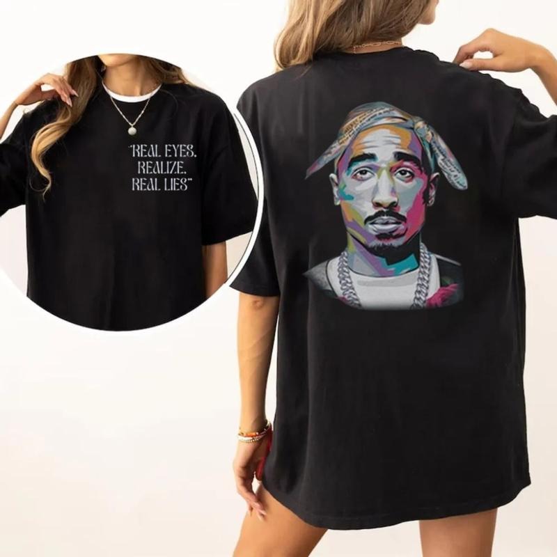 Tupac Shirt, 2pac Style Tee, Rapper Hip Hop Graphic Shirt, Tupac Legends Hip Hop Tee, Unisex Short Sleeve Tee Hoodie,...