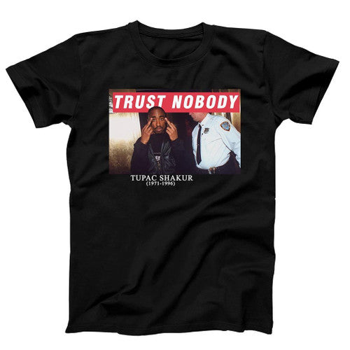 Tupac 2Pac Shakur Me Against The World Trust Nobody Graphic Man's T-Shirt Tee