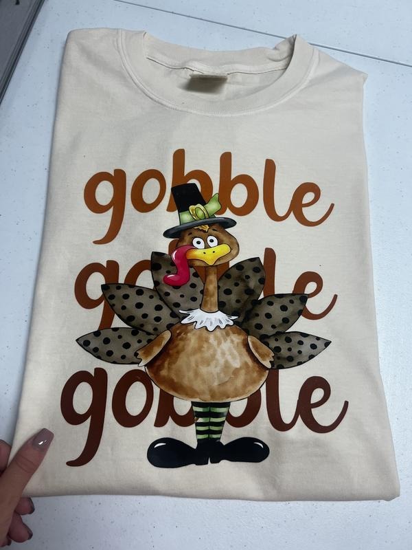 Turkey Gobble Comfort Colors T-Shirt Hoodie, Sweatshirt | HypeCrazeTee.com