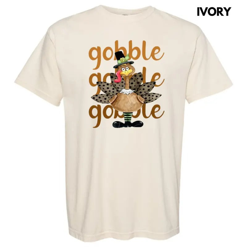 Turkey Gobble Gobble Comfort Colors T-Shirt Hoodie, Sweatshirt | HypeCrazeTee.com