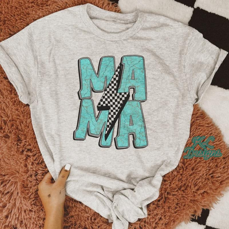 Turquoise Stone Mama T-shirt, Sweatshirt, western clothing hoodies, western outfits women, western tops | HypeCrazeTee.com