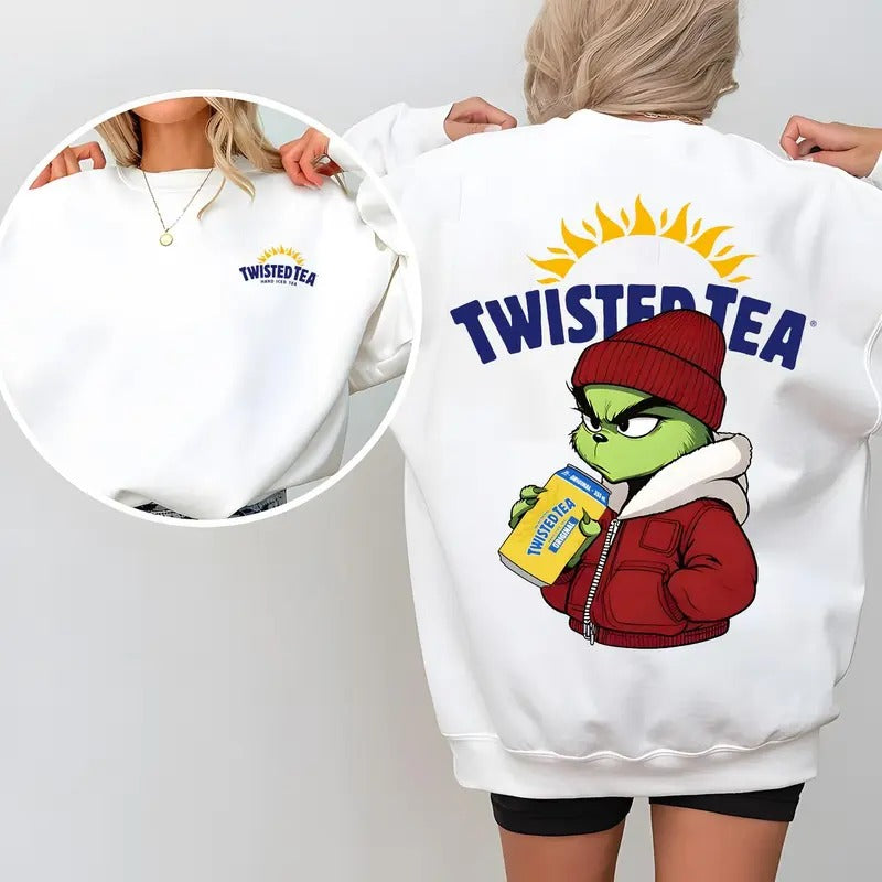 Twisted Tea Grinchmas Sweatshirt, Merry Grinchmas, Twisted Tea Christmas Shirt, Twisted Tea Christmas, Christmas Sweater,...