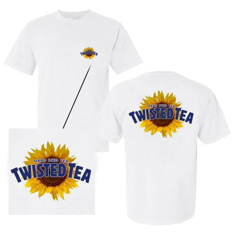 Twisted Tea Sun Flower T-shirt - 2 Side Menswear - Tshirt- Hoodie - Sweater Sweatshirt | HypeCrazeTee.com