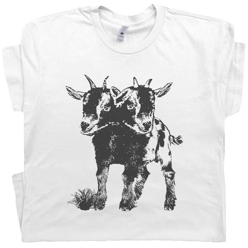 Two Headed Goat Shirt Cute Goat Shirts for Women Men Weird Oddities T Shirt Unusual  T-shirt, sweater and Hoodie Sweatshirt