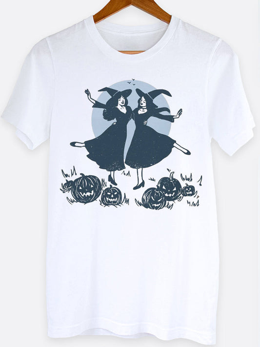 Two Happy Witches Graphic Tee