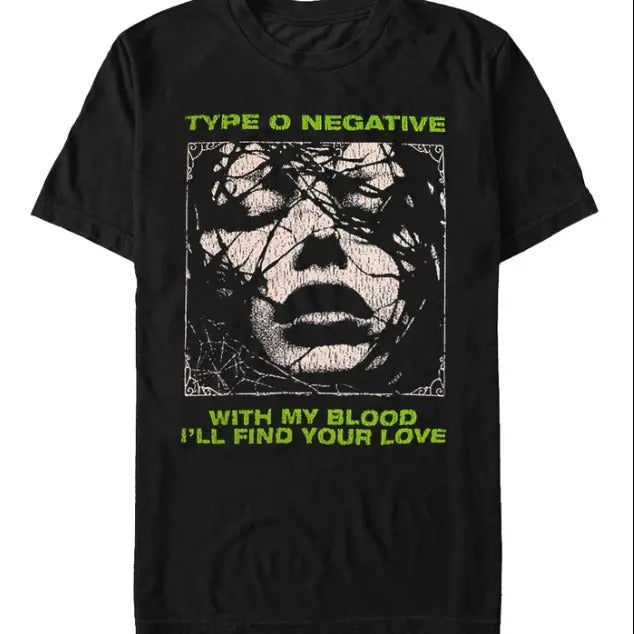 Type O Negative With My Blood black T shirt Unisex tee Graphic tee Cotton Fabric Hoodie, Sweatshirt | HypeCrazeTee.com