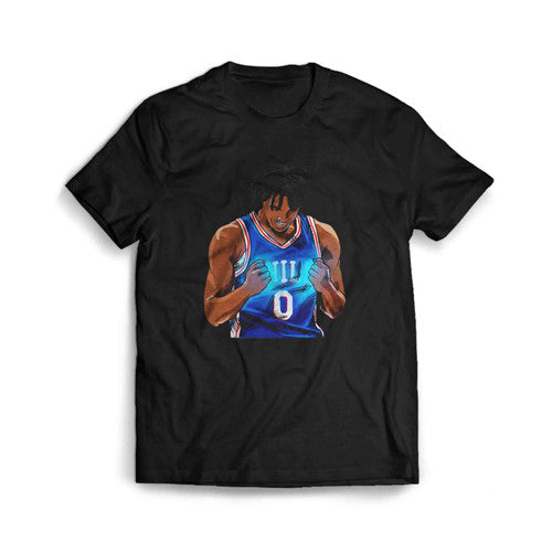 Tyrese Maxey Philadelphia Sixers Graphic Art Men's T-Shirt Tee