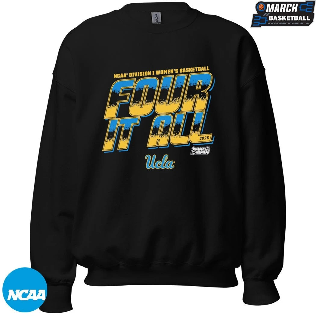 UCLA Bruins 2026 NCAA Division I Women’s Basketball Four It All March Madness T-shirts