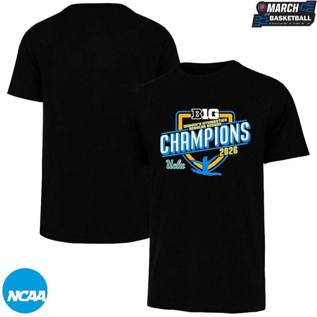 UCLA Bruins Big Ten Women’s Gymnastics Regular Season Champions 2026 T-Shirts
