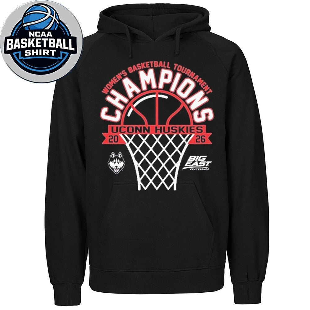 UConn Huskies 2026 Big East Women’s Basketball Tournament Champions Shirt