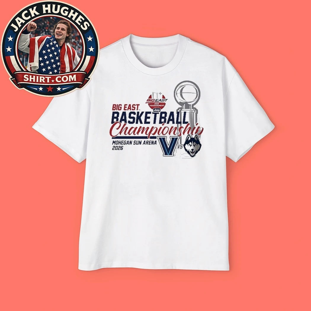 UConn Huskies Champions Big East Conference Tournament Championship 2026 Logo Graphic T-Shirt