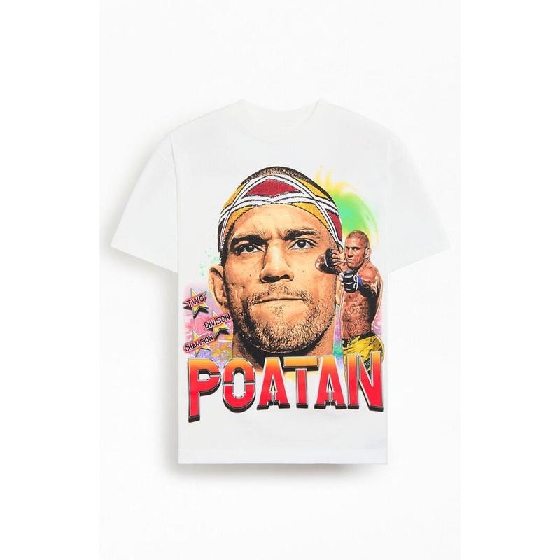 UFC Men's Alex Pereira Poatan Stare T-Shirt - Multicolor Hoodie, Sweatshirt | HypeCrazeTee.com