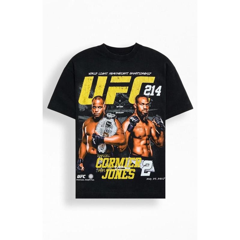 UFC Men's Cormier Vs. Jones 2 Oversized T-Shirt - Multicolor Hoodie, Sweatshirt | HypeCrazeTee.com