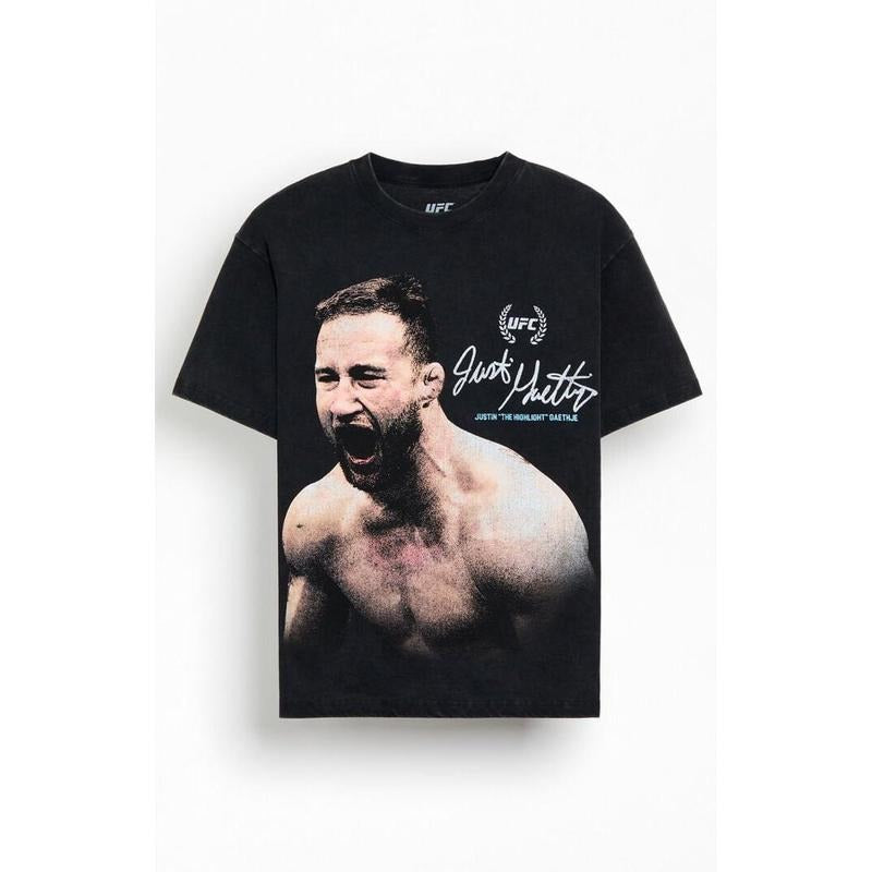 UFC Men's Justin Gaethje Hour Oversized T-Shirt - Multicolor Hoodie, Sweatshirt | HypeCrazeTee.com