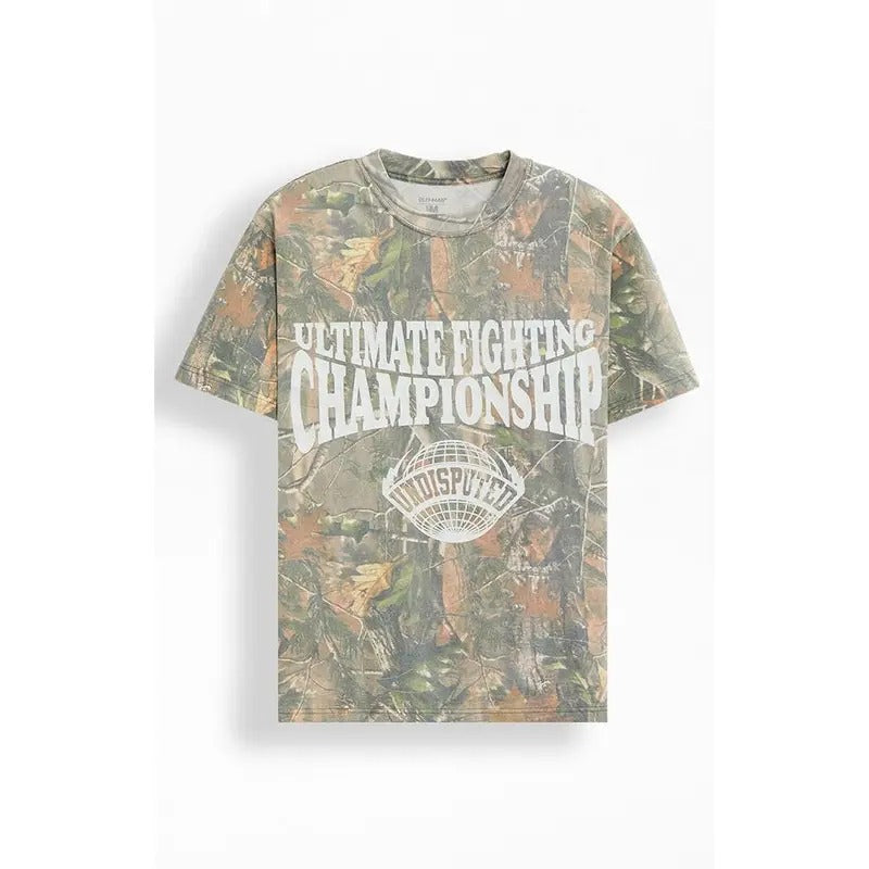 UFC Men's One & Only Camo Oversized T-Shirt - Multicolor Hoodie, Sweatshirt | HypeCrazeTee.com