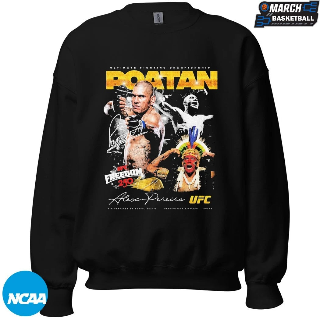 UFC Poatan Alex Pereira Ufc Freedom 250 T-Shirts
