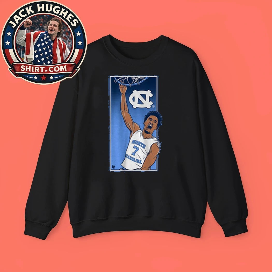 UNC Basketball Seth Trimble Signature Slam Logo Shirt