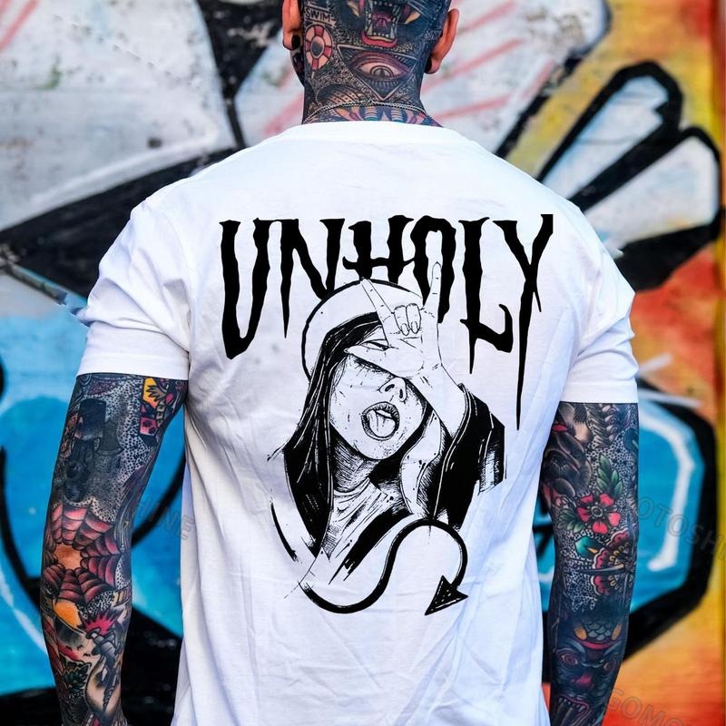 UNHOLY Evil Nun Print Men's T-Shirtstyle{n002}2 T-Shirts, Hoodie, Sweatshirt | HypeCrazeTee.com