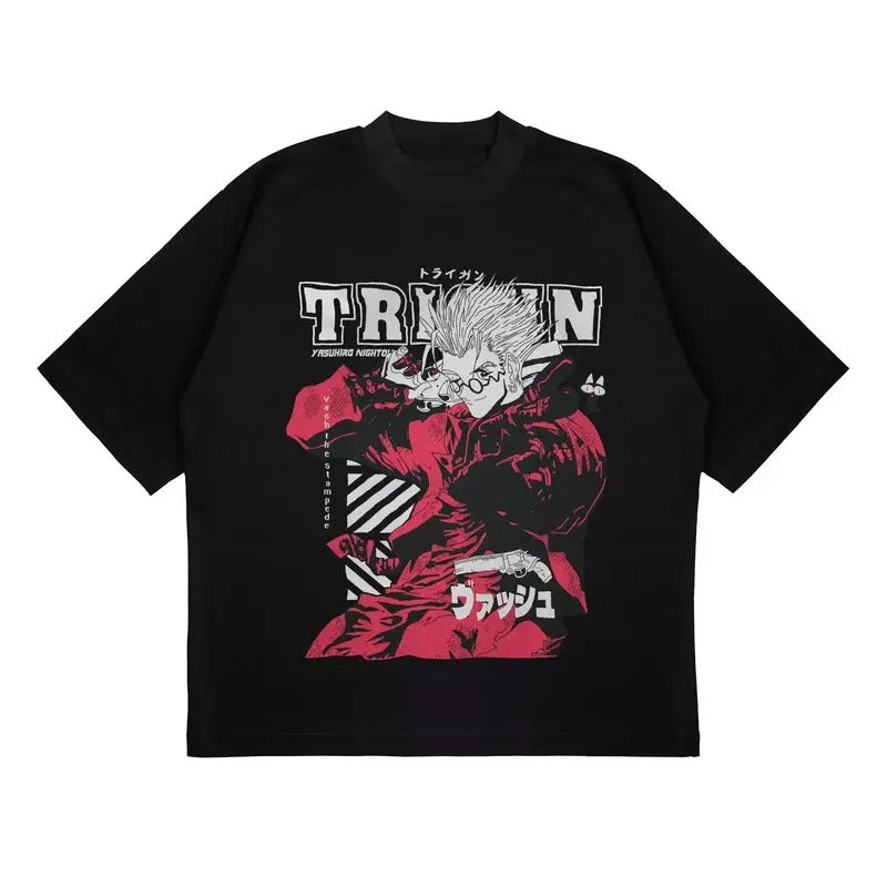 Trigun Vash Stampede Moon Anime Manga Fan Streetwear T-Shirts, Hoodie, Sweatshirt