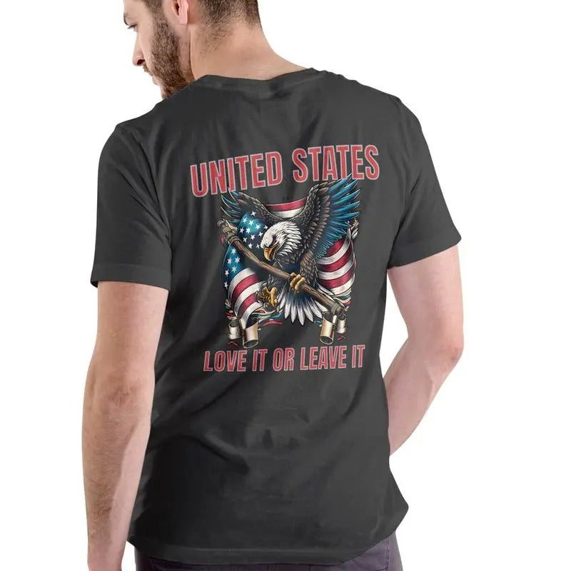 UNITED STATES LOVE IT OR LEAVE IT short sleeve shirt Hoodie, Sweatshirt | HypeCrazeTee.com