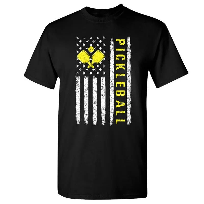 US Flag Pickleball Player Paddleball Lover T-Shirt Hoodie, Sweatshirt | HypeCrazeTee.com