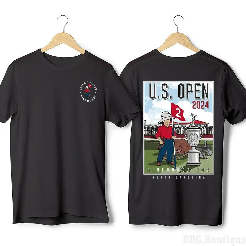 US Open Golf Championship Pinehurst Both 2 Sided T Shirt, Unisex Cotton Shirts, Trending T-shirt Classic, Graphic Tees...