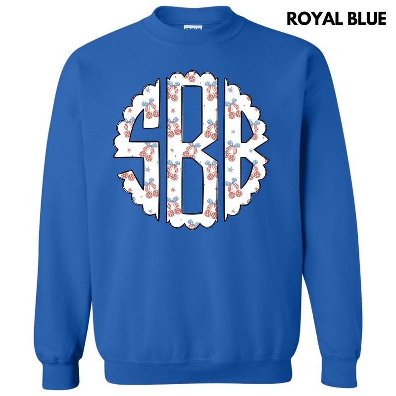 USA Disco Cherry Monogram Sweatshirt 'NLB' T-Shirts, Hoodie | HypeCrazeTee.com