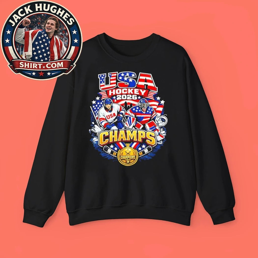 USA Hockey 2026 Champs Gold Medal Trending Shirt