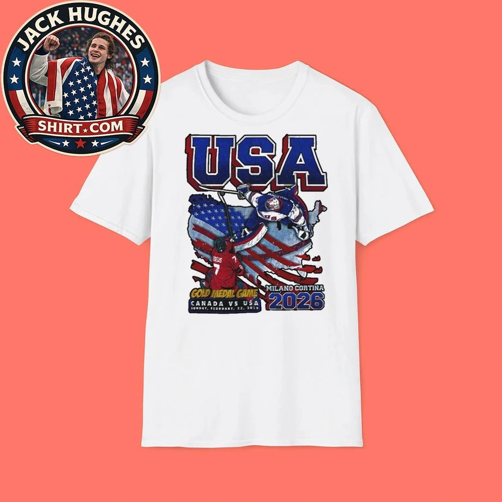 USA Hockey 2026 Gold Medal Game Milano Cortina Canada vs USA Trending Shirt