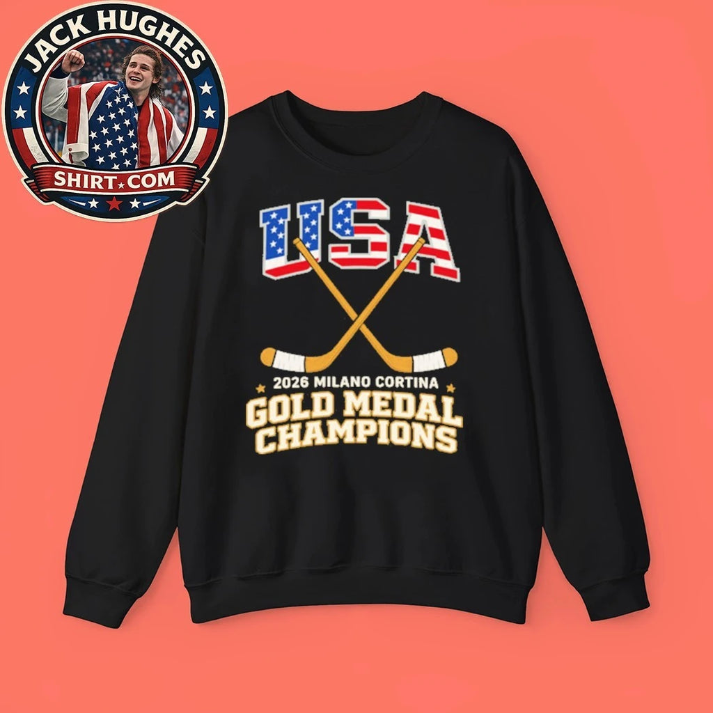 USA Hockey 2026 Milano Cortina Gold Medal Champions Trending Shirt
