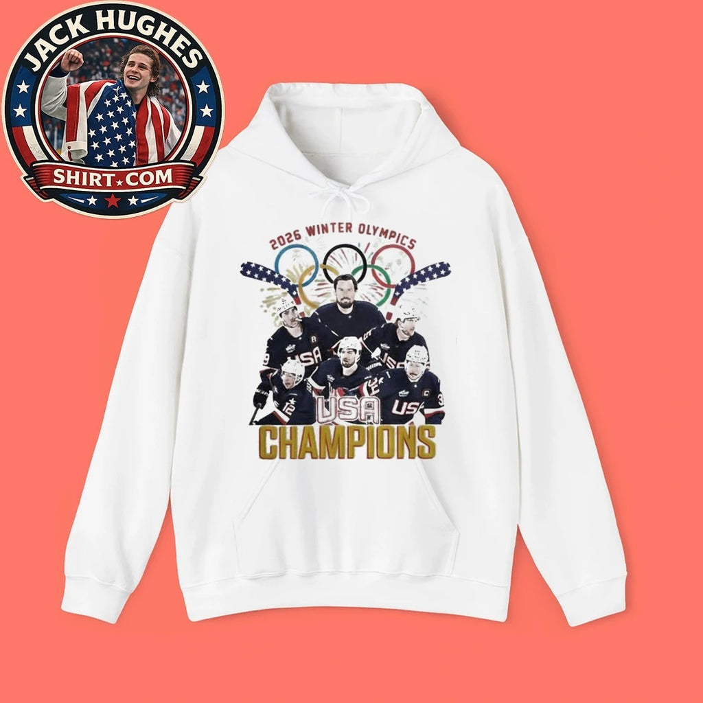USA Hockey 2026 Winter Olympics Champions Graphic T-Shirt