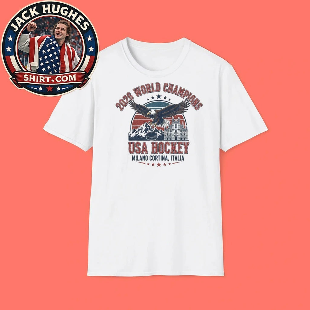 USA Hockey 2026 World Champions Milano Cortina Italy Shirt