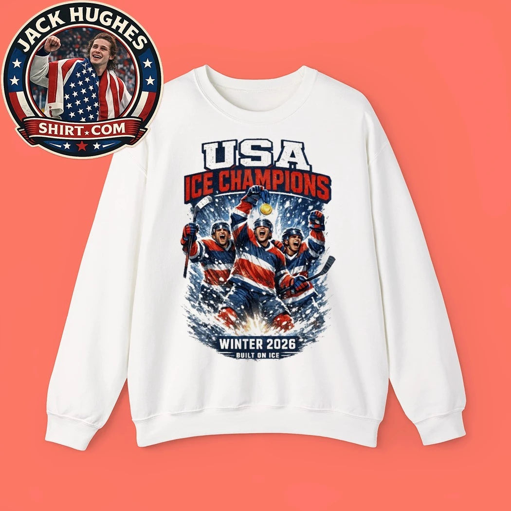USA Hockey Champions Winter 2026 Built On Ice 2026 Trending Shirt