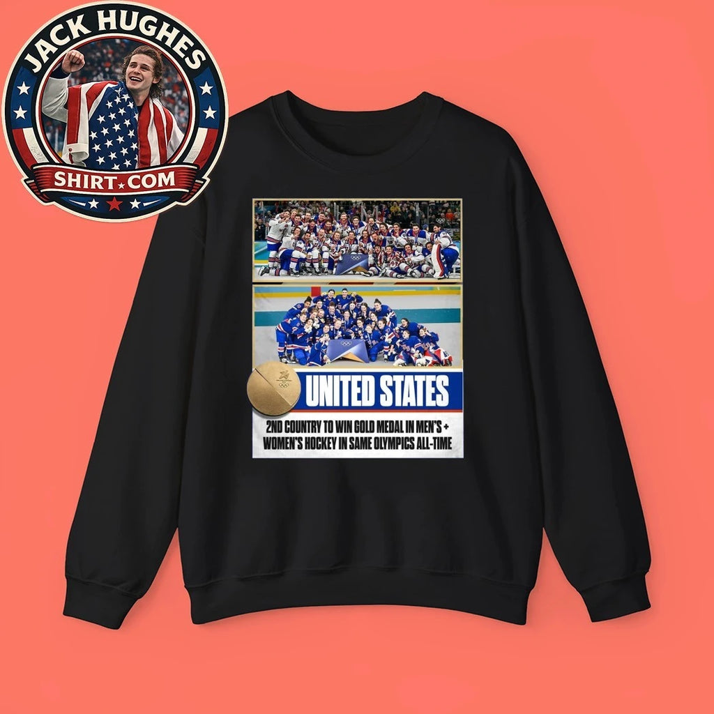 USA Hockey Gold Medal Merch Team USA Ice Hockey Winter Olympics 2026 New T-Shirt