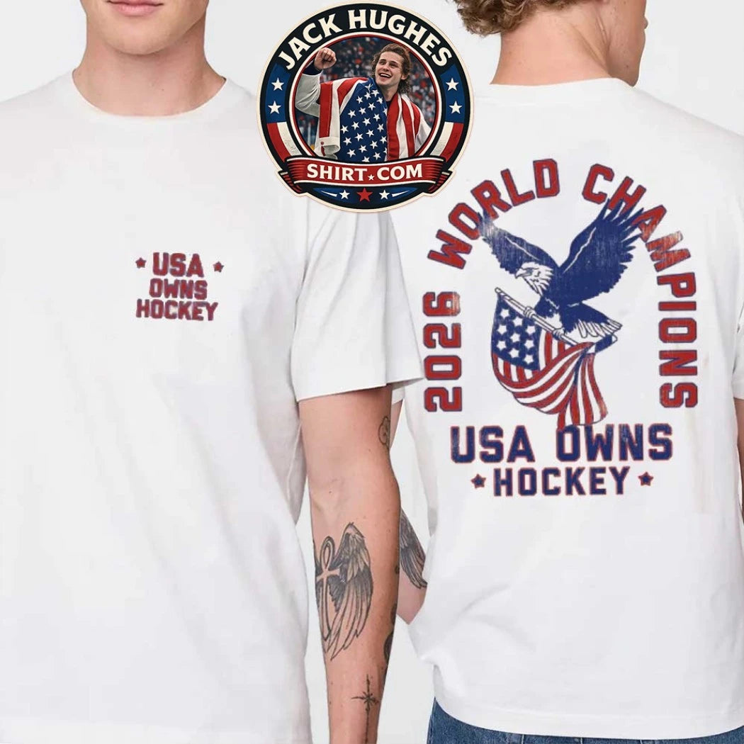 USA Hockey Gold Olympics Winter 2026 World Champion Two Sided T-Shirt