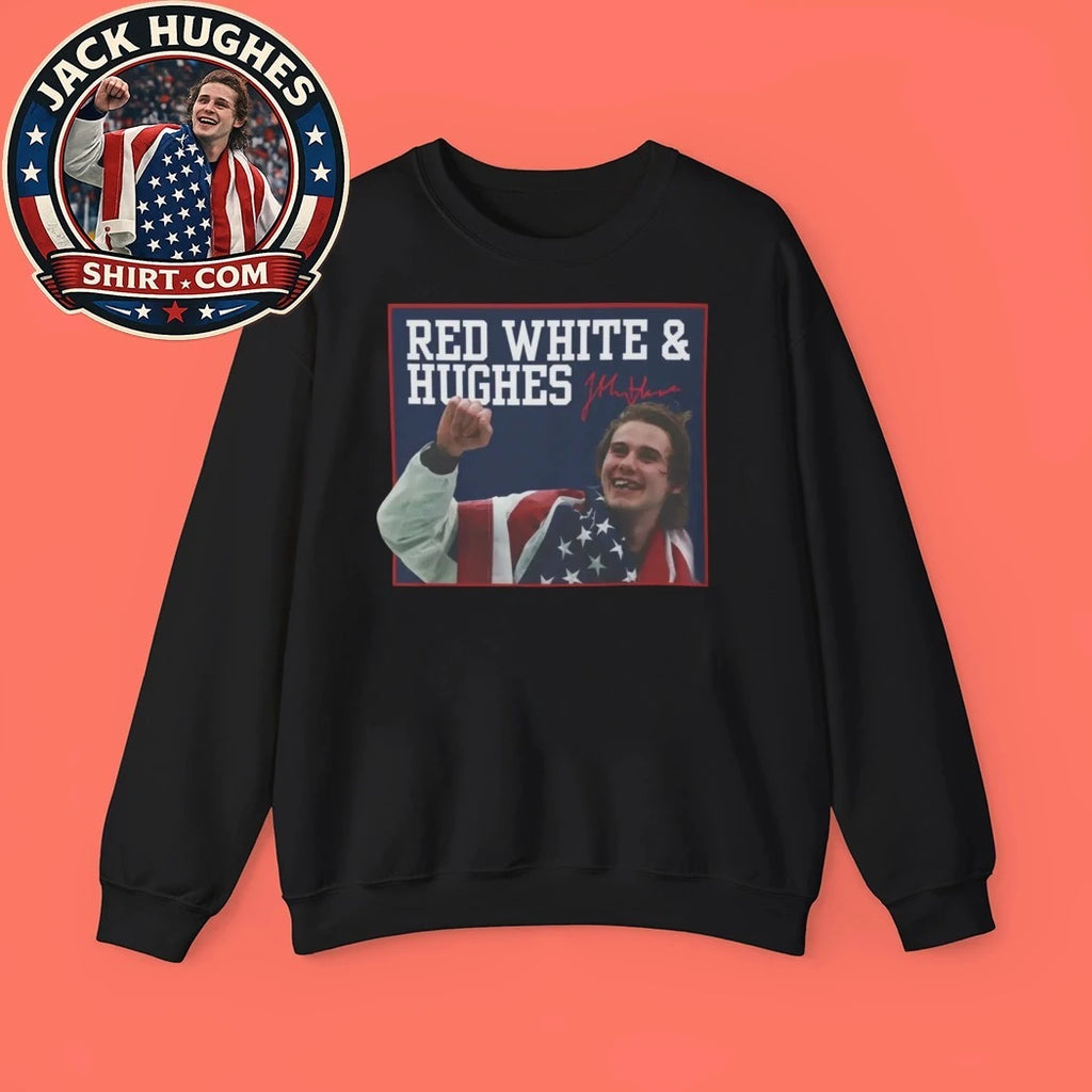 USA Hockey Red White And Hughes Shirt