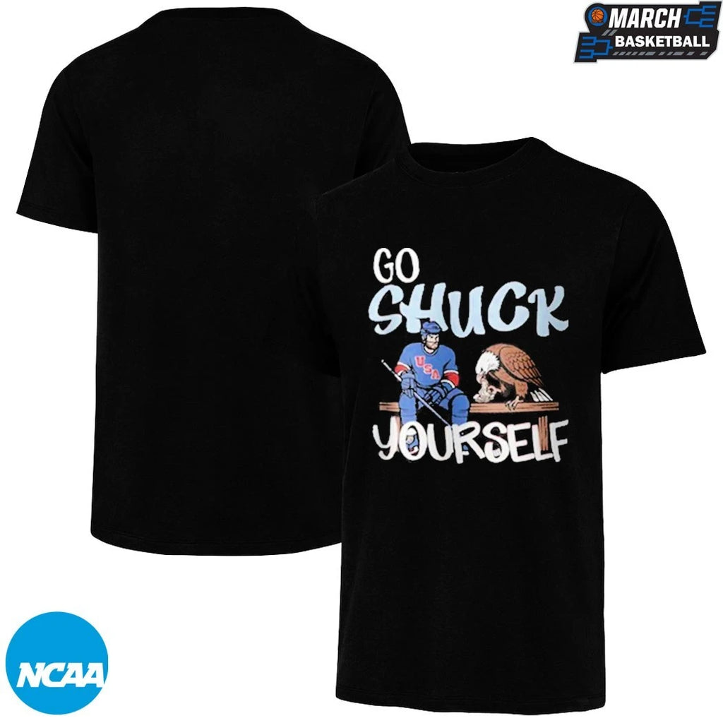 USA Hockey Team Go Shuck Yourself Eagle T-shirts