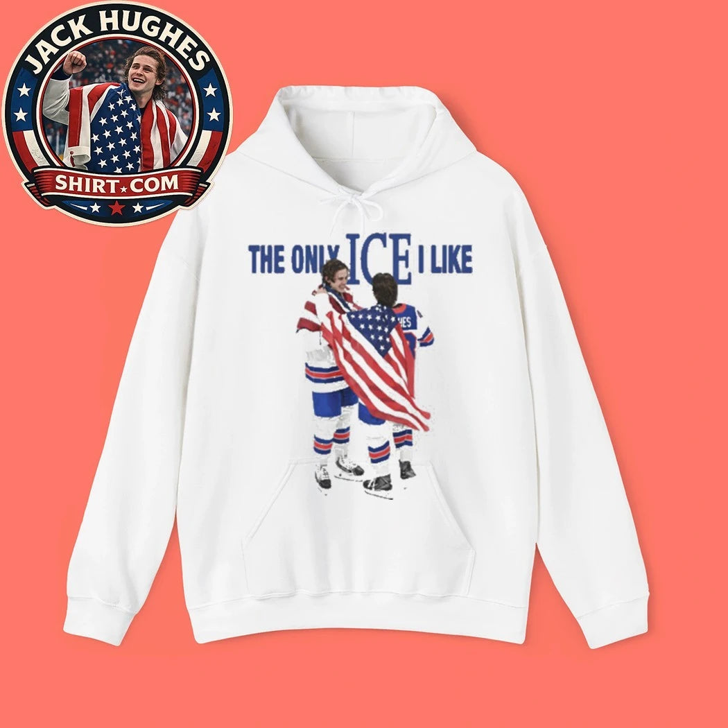 USA Olympic Gold Medal Hockey Jack Hughes, Jack Hughes Quinn Hughes Champions, Step Brothers Ice Hockey, USA Hockey Graphic T-Shirt