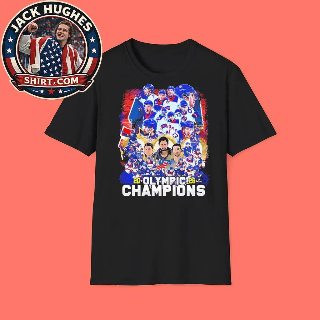 USA Olympic Hockey Team Winter Olympic Milano Cortina 2026 Logo Tee Shirt