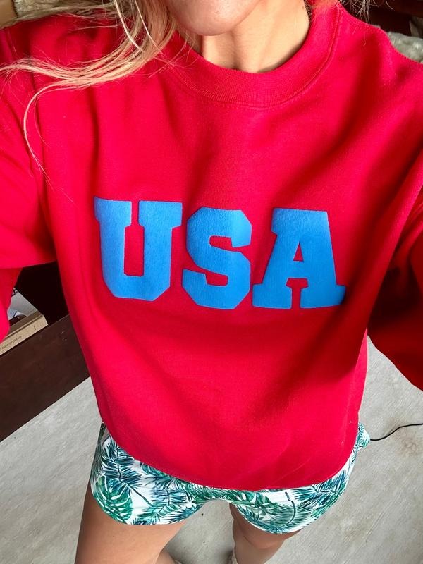 USA Red Sweatshirt T-Shirts, Hoodie | HypeCrazeTee.com