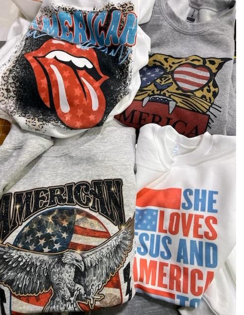 USA Sweatshirts Patriotic Pullover Freedom Hoodie Patriotic Flag Sweatshirt Independence Day Pullover American Eagle...