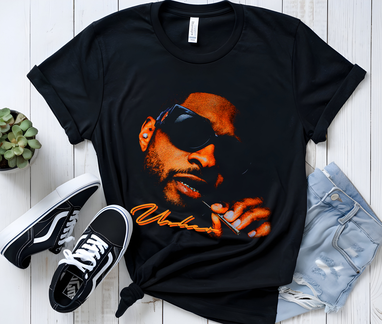 Usher Vintage Graphic T-Shirt – Retro R&B Streetwear Tee, Iconic Music Artist Shirt