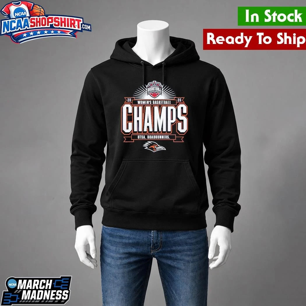 UTSA Roadrunners 2026 American Conference Women’s Basketball Tournament Champions Shirt