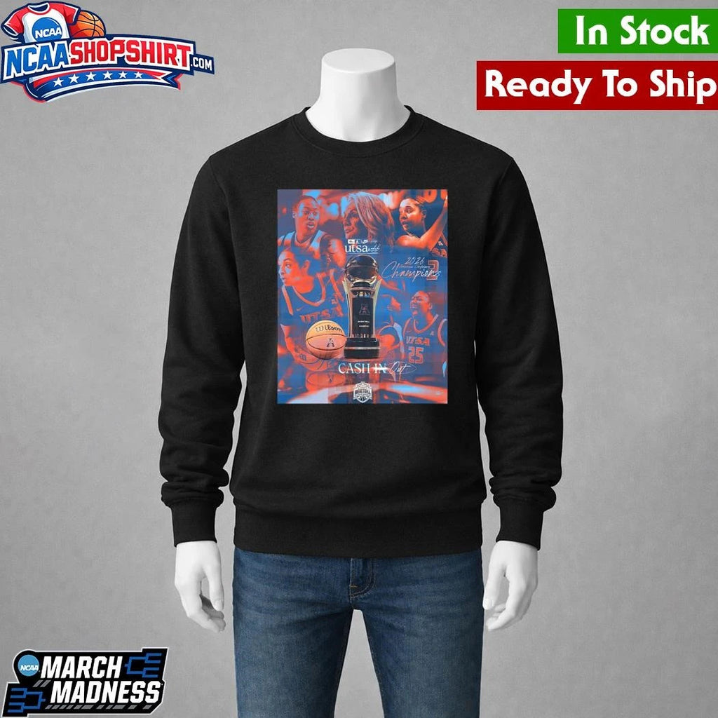 UTSA Roadrunners Women’s Basketball 2026 American Conference Tournament Champions Shirt