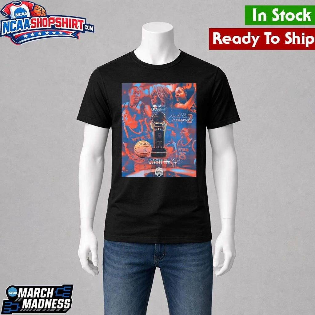 UTSA Roadrunners Women’s Basketball 2026 American Conference Tournament Champions Shirt