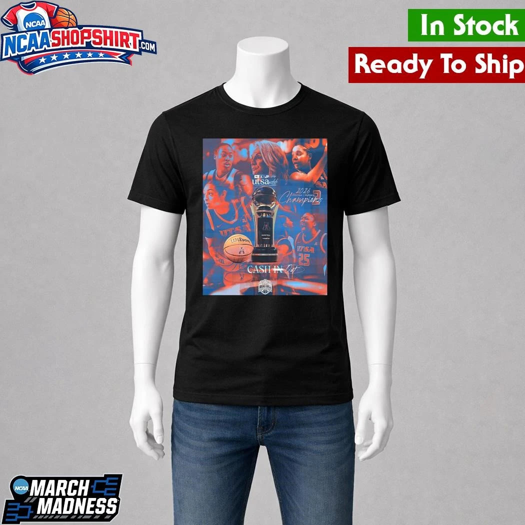 UTSA Roadrunners Women’s Basketball 2026 American Conference Tournament Champions Shirt